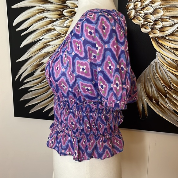 Banjanan Halo Top in Surreal Dream Granada Pink Purple Small - Picture 5 of 10